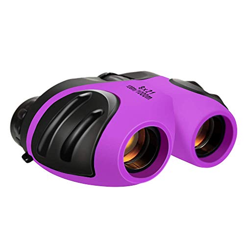 Product Cover Toys for 3-12 Year Old Boys, 8x21 Compact Binoculars Toys for 3-12 Year Old Girls 2019 New Gifts for 3-12 Year Old Girls Boys Teen Girls Gifts Stocking Stuffers Purple
