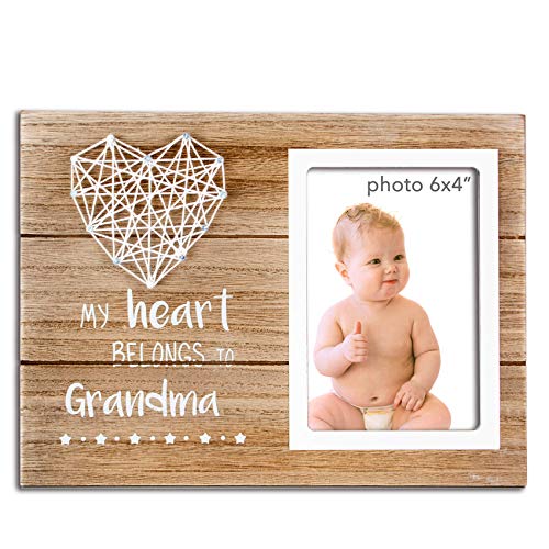 Product Cover VILIGHT Grandma Gifts Nana Picture Frame - Present for Grandmother Grammy from Granddaughter and Grandson - 4x6 Inches Photo