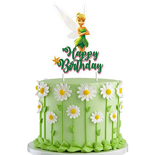 Product Cover Tinkerbell Cake Topper Decorations Birthday Party Toppers for Children, 1 count