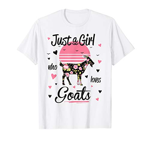 Product Cover Goat Shirt. Just A Girl Who Loves Goats T-Shirt