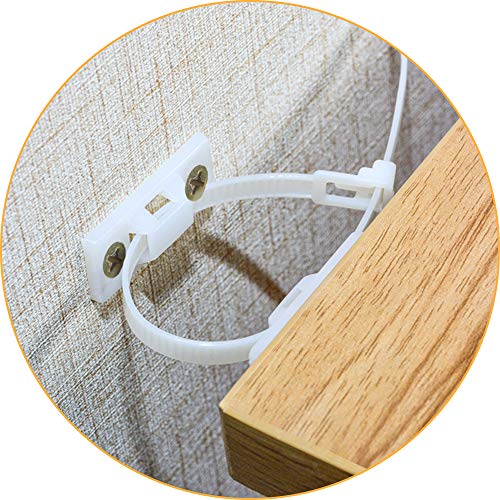Product Cover Furniture Straps,(10-Pack) Wall Anchor, Furniture Anchors for Baby Proofing Safety, Anti Tip Furniture Kit, Furniture Wall Straps, Bearing 132Ib, Nylon Straps