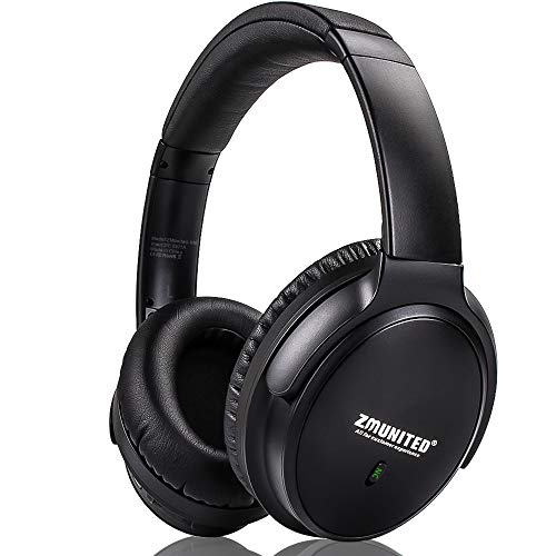Product Cover ZMunited Active Noise Cancelling Headphones [Upgraded] Wireless Bluetooth 5.0 Over Ear Headphones with Mic HiFi Deep Bass, 30H Playtime, Comfortable Foldable Protein Earpads for Travel Cellphone PC TV