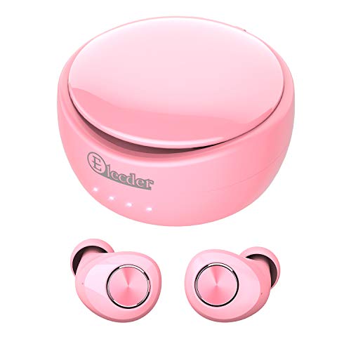 Product Cover Elecder D11 True Wireless Earbuds Bluetooth 5.0 Headphones in Ear with Microphone, IPX5 Waterproof, Charging Case for Workout,Running in-Ear Headphones(Pink)