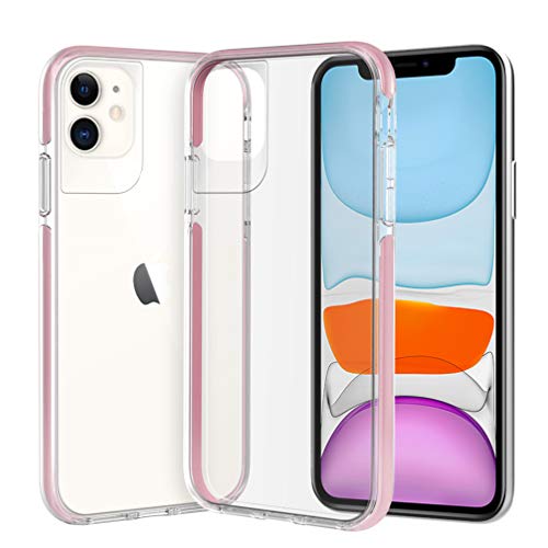 Product Cover ismabo Case Designed for iPhone 11, [Military Grade 10 Feet Drop Tested] Ultra Clear Protective Cover Case for Apple iPhone 11, [TPU, Elasticity Non-Newtonian Fluid TPE and Polycarbonate] - Pink