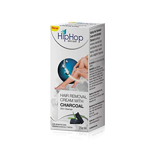 Product Cover HipHop Skincare Hair Removal Cream with Charcoal for Sensitive Skin, 25 g (Pack of 2)