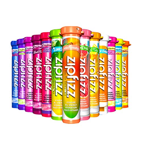 Product Cover Zipfizz Healthy Energy Drink Mix - 0 Sugar - B12 Hydration Multi-Vitamin - Ultimate 13 Flavor Variety Sampler