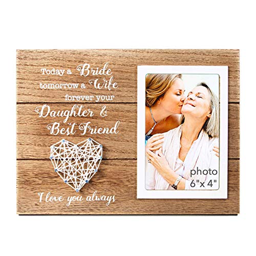 Product Cover VILIGHT Mother of Bride Picture Frame - Wedding Gift for Mom of Bride to Be - 4x6 Photo
