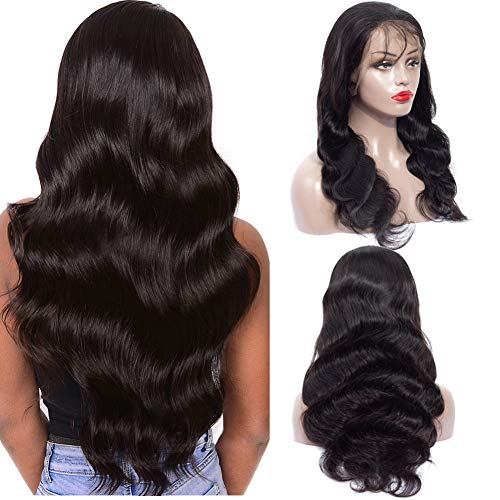 Product Cover Body Wave Lace Frontal Wigs 13x6 Deep Part Lace Front Wigs Human Hair Natural Hairline Human Hair Wigs 150% Density (18inch, Body 13x6 Wig)
