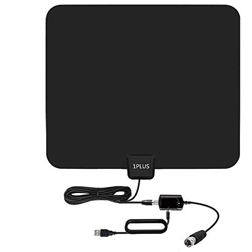 Product Cover HDTV Antenna,65-100 Miles Indoor HDTV Antenna Digital TV Antenna with Signal Amplifier-Support 4K 1080P Freeview Channels - 13.2Ft Coaxial Cable