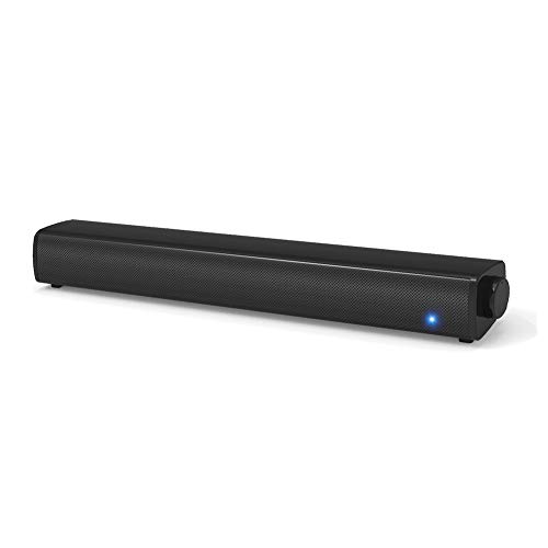 Product Cover Computer Speakers Wired Computer Sound Bar, Jacriah Stereo USB Powered Mini Soundbar for PC Cellphone Tablets Desktop Laptop