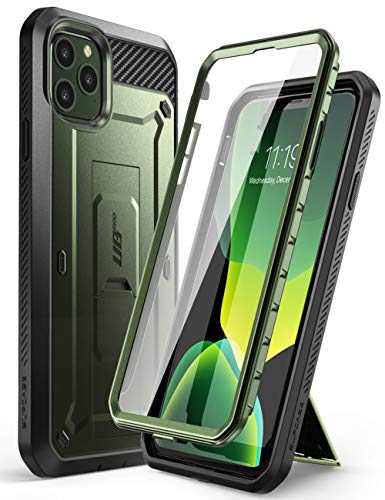 Product Cover SUPCASE Unicorn Beetle Pro Series Case Designed for iPhone 11 Pro 5.8 Inch 2019, Built-in Screen Protector Full-Body Rugged Holster Case (MetallicGreen)