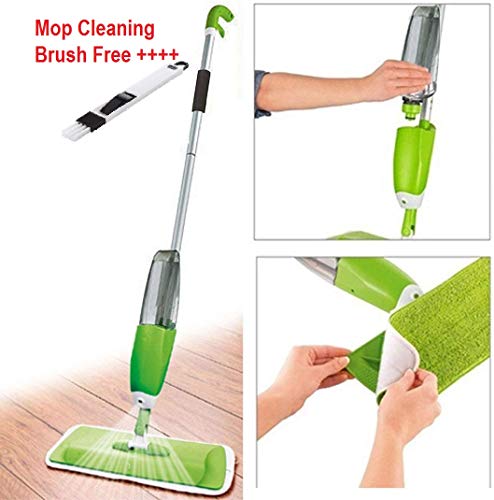 Product Cover Zonku Stainless Steel Microfiber Floor Cleaning Spray Mop with Removable Washable Cleaning Pad and Integrated Water Spray Mechanism, mop for Cleaning Floor, 360 Degree Floor Cleaning Mops (Multi)