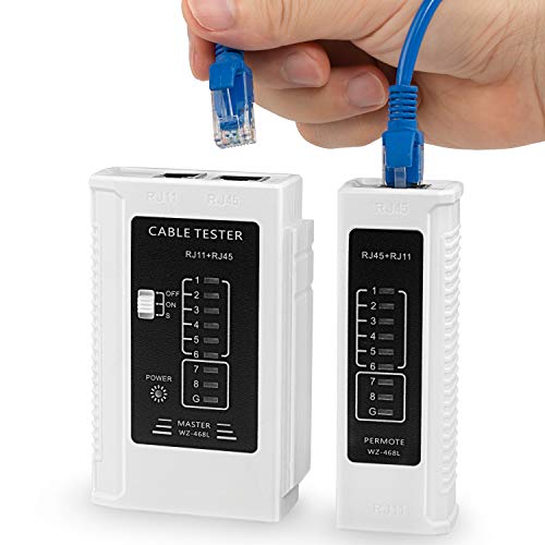 Product Cover Network Cable Tester RJ45 RJ11 RJ12 UTP LAN Cable Tester Wire Networking Tool(Battery Not Included)