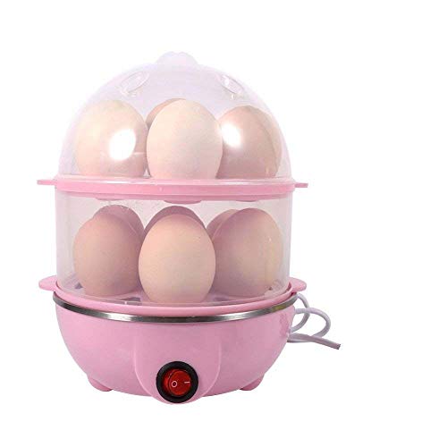 Product Cover SHOPPOWORLD Double Layer Egg Boiler 14 Egg Electric Cooker Plastic Egg Steamer for Home Food Boiling Cooker with Measuring Cup (Multicolor)