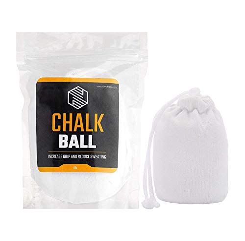 Product Cover Chalk Ball (Refillable) - Sports Chalk - Superior Grip and Sweat-Free Hands for Weightlifting, Rock Climbing, Bouldering, Gymnastics, Pole Dancing and Fitness, Crossfit and Bodybuilding (1 x Ball)