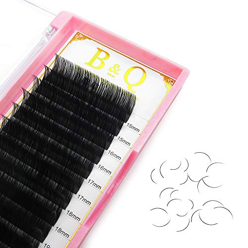 Product Cover Eyelash Extensions Individual Lash Extensions8-15mm Mixed Length Classic Lash Extensions C/D Curl Single Lash Extensions 0.10/0.15/0.20 Classic Lashes（C-0.10-MIX）