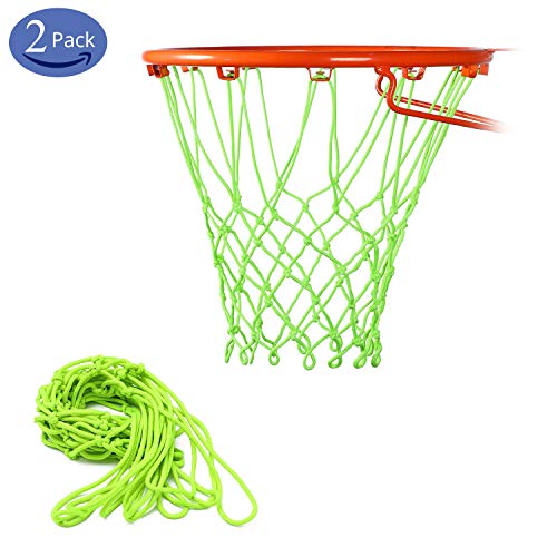 Product Cover DOUBRO Basketball Hoop Kit with Luminous Outdoor Net for Almost Weather, Fits Standard Indoor or Outdoor Basketball Hoop, 12 Loop (Pack of 2)