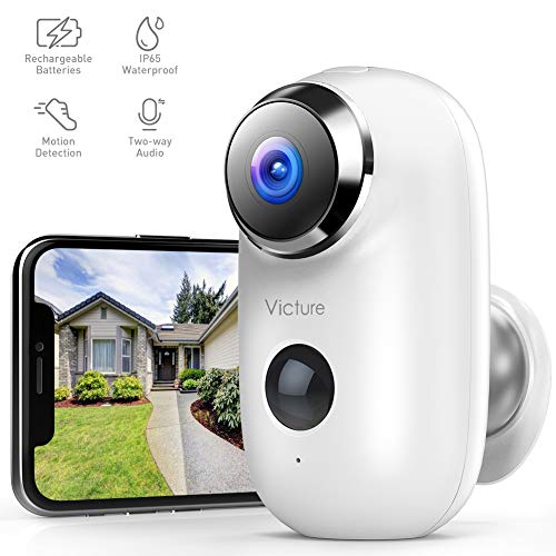 Product Cover Victure 1080P Outdoor Camera Wireless Rechargeable Battery Powered Home Security WiFi Camera with IP65 Waterproof PIR Motion Detection 2-Way Audio and Night Vision Cloud Storage/SD Slot