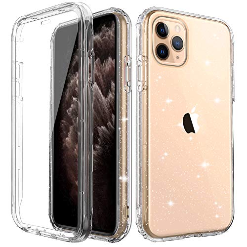 Product Cover Cubevit iPhone 11 Pro Shockproof Glitter Case with Built-in Screen Protector, Slim Fit Design Anti-Drop Anti-Scratch Full-Body Protective Phone Case, [Premium Quality] Rugged Case Cover 2019(5.8
