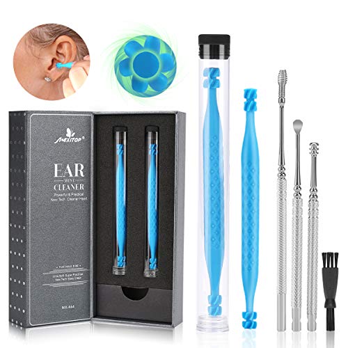 Product Cover Ear Wax Removal Cleaner Tool Kit, FERNIDA 4 Types Earwax Remover Picks New Turbofan Structure Tech for Complete Ear Cleaning, Efficient Earsafe Design and Portable Storage Box Adults and Kids