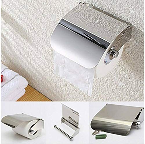 Product Cover SBD Stainless Steel Multipurpose Bathroom Toilet Tissue Paper Napkin Holder (Easy Refill with Lid Small)
