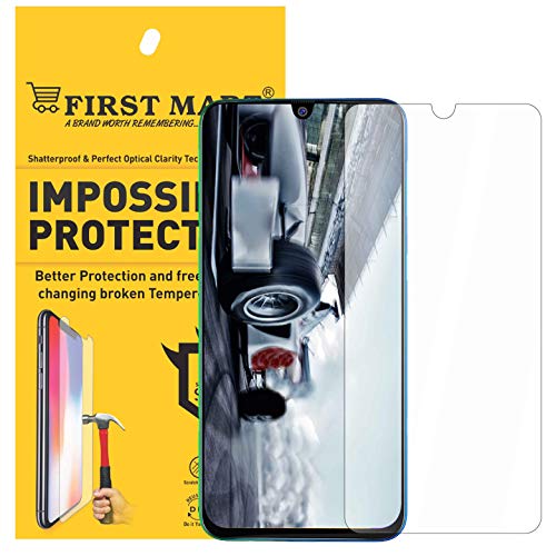 Product Cover First MART Screen Protector Samsung M30s - Flexiable Fiber Glass Made with Anti Shock Hammer Proof Impossible Film - Not a Tempered Glass Screen Guard Samsung Galaxy M30s - Upgrade Version
