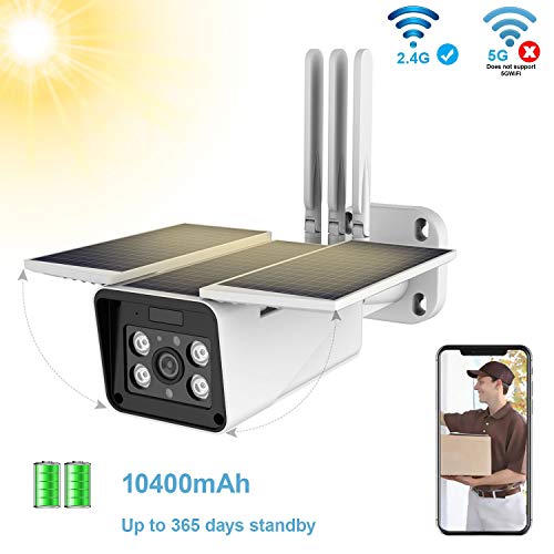 Product Cover FUVISION Solar Powered Wireless Outdoor 1080P Home Security Camera,2.4G WiFi Camera,IP66 Waterproof,2-Way Audio,Night Vision,Motion Detection,Smart Outdoor Surveillance Cam-iOS/Android App