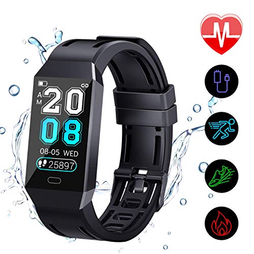 Product Cover FYLINA Fitness Tracker HR, Activity Tracker Watch with Heart Rate Monitor and Sleep Monitor, IP67 Waterproof Smart Bracelet with Step Counter, Calorie Counter, Stopwatch, Pedometer for Men Women Kids