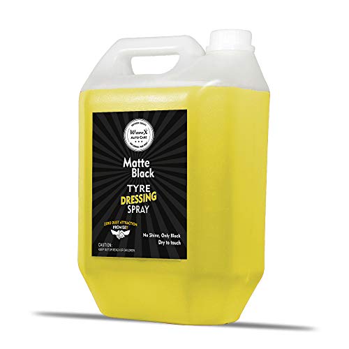 Product Cover Wavex Tyre Polish Matte Finish 5 LTR | Matte Shine Black Look, Dry to Touch | Zero Dust Attraction Promise | Natural Biodegradable Plant Based Formulation