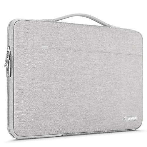 Product Cover MOSISO Laptop Sleeve 360 Protective Case Bag Compatible with 2019 MacBook Pro 16 inch A2141, 15-15.6 inch MacBook Pro 2012-2019, Notebook Computer, Polyester Handbag with Trolley Belt, Gray