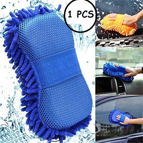 Product Cover Fariox 2 in 1 Microfiber Car Washing Gloves Car Cleaning Sponge Car Window Cleaning Brush (1PCS)
