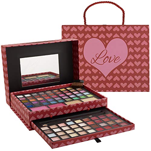 Product Cover Makeup Kits for Teens - 2-Tier Love Make Up Gift Set and Eyeshadow Palette for Teen Girls and Juniors -Variety Shade Array - Full Starter Kit for Beginners or Pros by Toysical