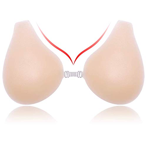 Product Cover Sticky Bra, Adhesive Invisible Lift Bra Push up Sticky Bras for Women Lift Strapless Silicone Adhesive Breast Tape, Nipple Covers, Stick on Bra,