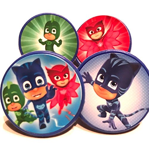 Product Cover PJ Masks Cupcake Topper Rings Party Favors Package of 25 from Blue Fox Baking
