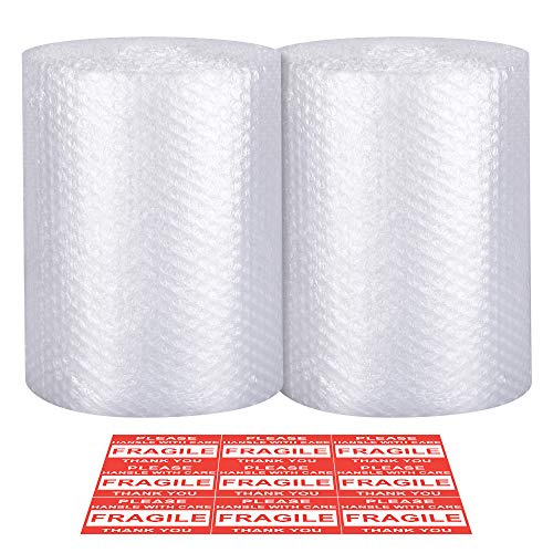 Product Cover Bubble Cushioning Wrap - Bubble Cushioning Wrap for Moving with Perforated Every 12'', Easy to Tear, Small Bubble, Thicker & Durable for Packing, Delivering & Moving (12'' x72 Feet, 36'/Roll)