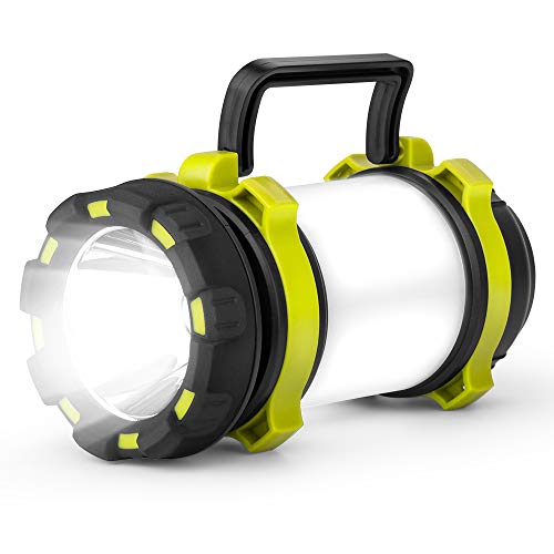 Product Cover CCJK Camping Lantern - Rechargeable LED Camping Lantern IPX4 Waterproof 600lm Flashlights with 4 Light Modes,4000mAh Emergency Power Bank for Hurricane Emergency,Hiking,Home and More