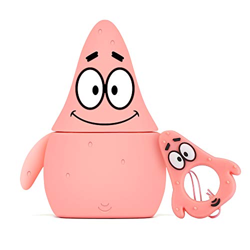 Product Cover Gift-Hero Compatible with Airpods 1&2 Soft Silicone Cute Case,Cartoon 3D Fun Animal Funny Cool Kawaii Designer Kits Character Skin Fashion Chic Cover for Girls Boys Kids Teens Air pods (Patric Star)
