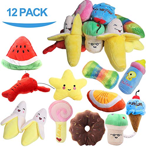 Product Cover PLAYJOY Puppy Chew Toys/Small Dog Toys,Dog Toys for Small Medium Dogs, Interactive Dog Toys for Boredom, Squeaky Plush Dog Toys, Puppy Toys