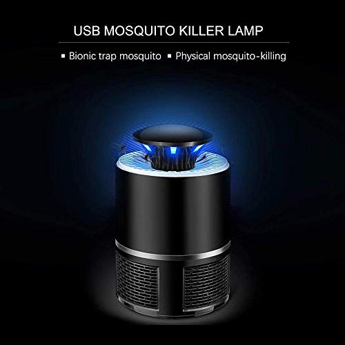 Product Cover Zurato Mosquito Killer Lamp Electric USB Photocatalysis Mute Led Safe Insect Trap Waterproof Pest Control with Trap Handle Mosquito Killer Lamp Household Trap Eco-Friendly Photocatalyst (Black)