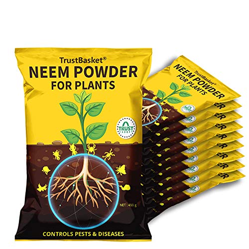 Product Cover TrustBasket Neem Cake Powder Organic Fertilizer and Pest Repellent for Plants (450 GMS) - Set of 10