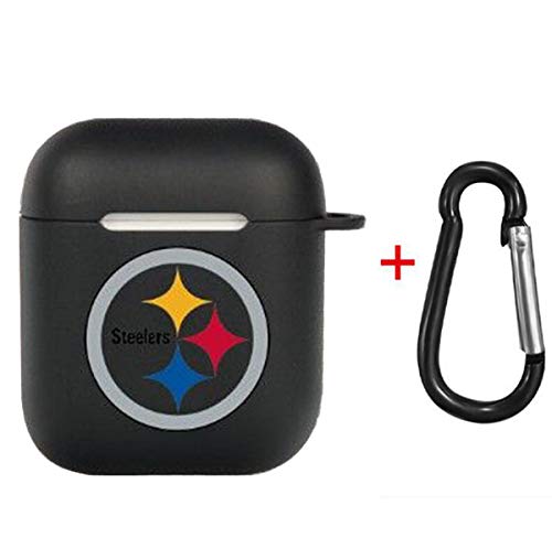 Product Cover Zhang Fu Li American Football Collection - AirPods Soft TPU Case Shockproof Protective Case Cover Compatible with Apple AirPods & AirPods 2019 for Pittsburgh Steelers)