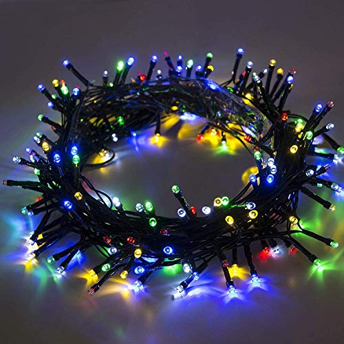 Product Cover [36M 120ft 180 Led] Outdoor String Lights Decoration, 8 Mode (Steady, Flash), Diwali,Garden Decor, Halloween, Christmas, Tree, Party, Holiday (Multi-Color)