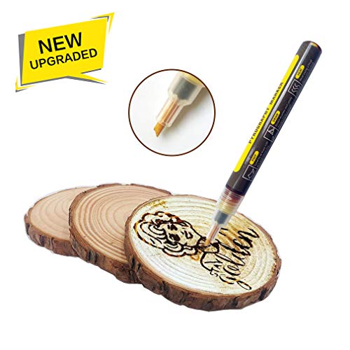 Product Cover Scorch Pen Marker, Aicazeron Pyrography Marker Chemical Wood Burning Pen for DIY Wood Painting, Replace Wood Burning Iron Tool, Easy and Safe - 2019 New Upgrade