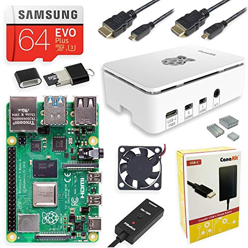 Product Cover CanaKit Raspberry Pi 4 4GB Starter MAX Kit - 64GB Edition