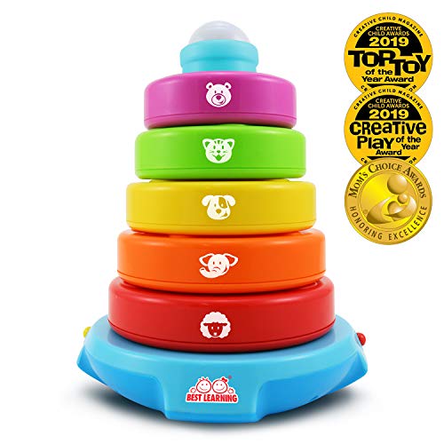 Product Cover BEST LEARNING Stack & Learn - Educational Activity Toy for Infants Babies Toddlers for 6 Month and up - Ideal Baby Toy Gifts