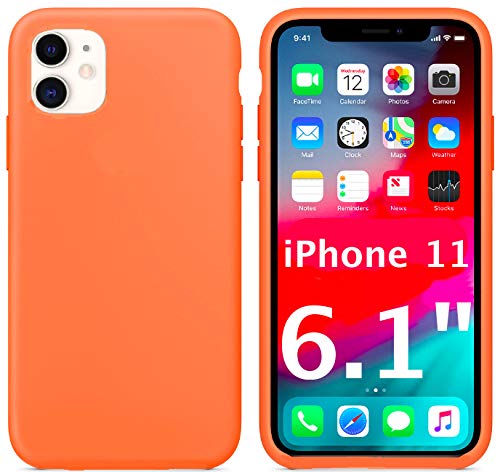 Product Cover IceSword iPhone 11 Liquid Silicone Gel Case, Anti-Drop Full-Body Shockproof Anti-Slip,Enhanced Camera & Screen Protection Gel Rubber,Bumper Soft Microfiber Cloth Cushion 6.1