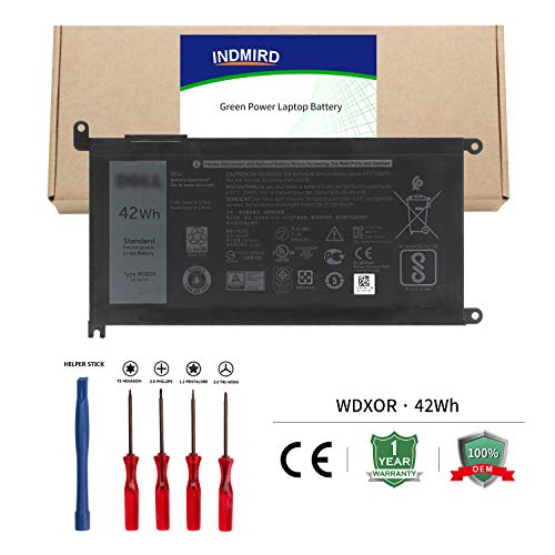 Product Cover WDX0R Laptop Battery OEM Replacement Compatible with DELL Inspiron 13 5368 5378 5379 7368 14-7460, Inspiron 15 5565 5567 5568 5578 7560 7570, Inspiron 17 765 5767 3CRH3 T2JX4 FC92N