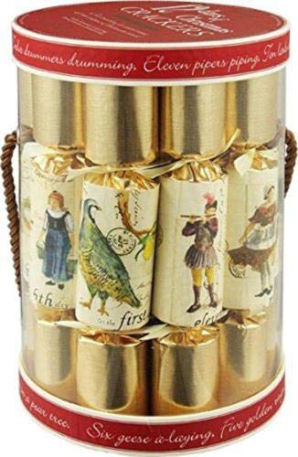 Product Cover Baga Goodies English Holiday Christmas Crackers, Pack of 12-12 Days Decoration British Tradition
