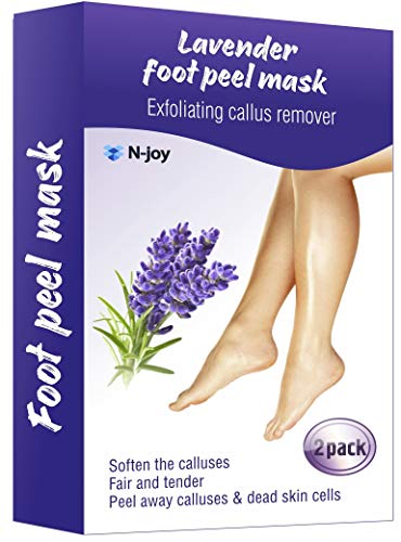 Product Cover Foot Peel Mask 2 Pack - Exfoliating Sock Foot Mask - Peel Cuticle Remover - Foot Mask for Peeling Away Calluses and Dead Skin Cells - Get Silky Soft Feet Pedicure Kit