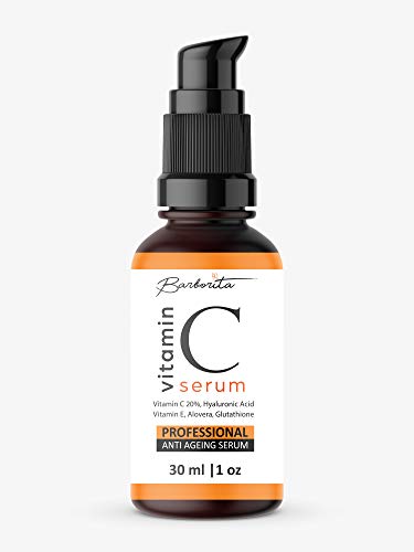 Product Cover Barborita Vitamin C serum with Hyaluronic Acid, Glutathione, Tea tree, Vitamin E Anti ageing, Fairness Brightening Facial Serum